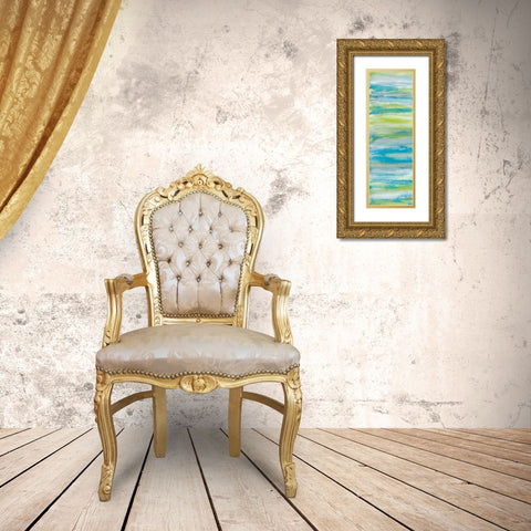 Blissful I Gold Ornate Wood Framed Art Print with Double Matting by Vindedzis, Rita