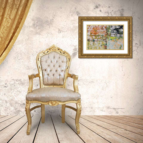 Windows Gold Ornate Wood Framed Art Print with Double Matting by Gutierrez, Hilario