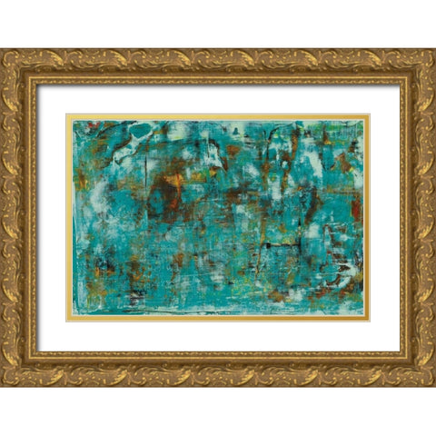 River Run 1 Gold Ornate Wood Framed Art Print with Double Matting by Gutierrez, Hilario