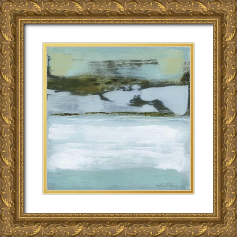 Oceans Edge Gold Ornate Wood Framed Art Print with Double Matting by McAlpine, Heather
