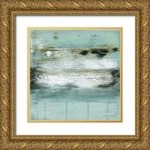Oceans Fizz Gold Ornate Wood Framed Art Print with Double Matting by McAlpine, Heather