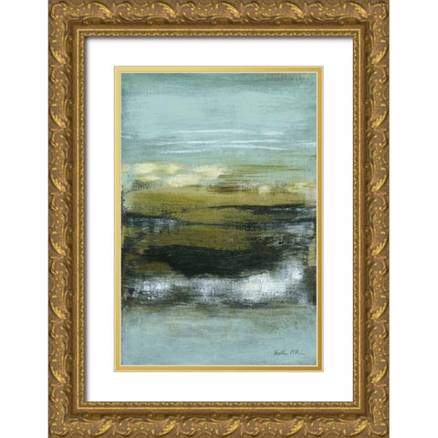 Coastline II Gold Ornate Wood Framed Art Print with Double Matting by McAlpine, Heather