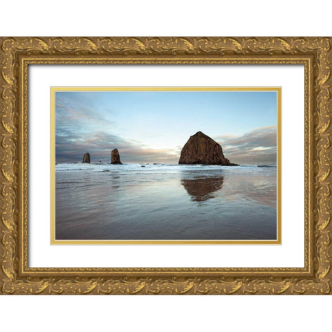 Perfect Calm Gold Ornate Wood Framed Art Print with Double Matting by Pahl, Janel