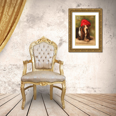 Lady Bass Gold Ornate Wood Framed Art Print with Double Matting by Pahl, Janel
