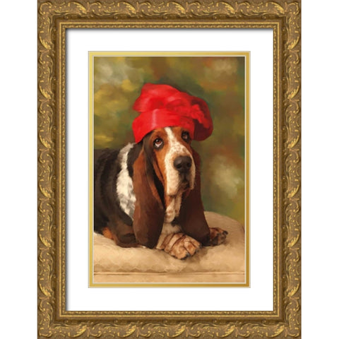 Lady Bass Gold Ornate Wood Framed Art Print with Double Matting by Pahl, Janel