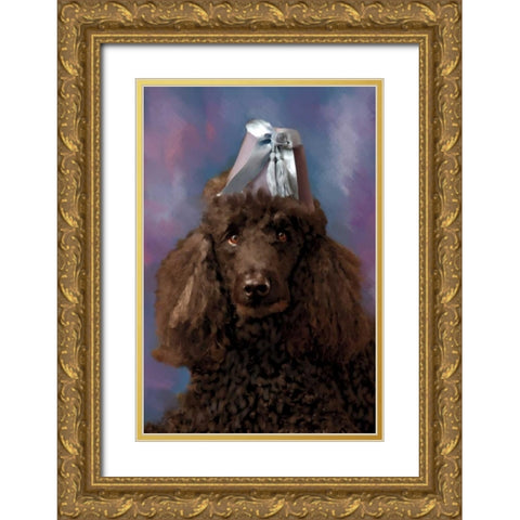 Lady Pood Gold Ornate Wood Framed Art Print with Double Matting by Pahl, Janel