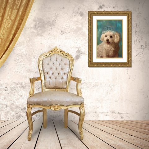 Miss. Foo Foo Gold Ornate Wood Framed Art Print with Double Matting by Pahl, Janel