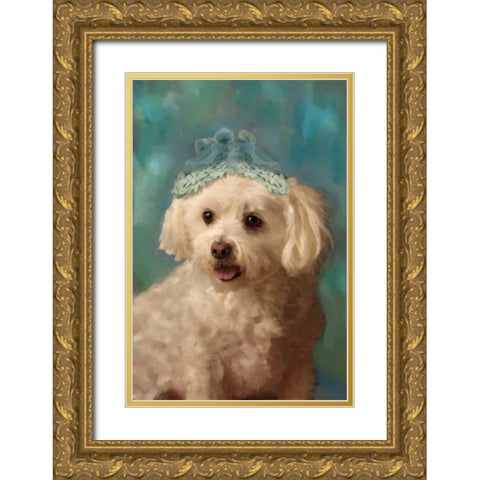 Miss. Foo Foo Gold Ornate Wood Framed Art Print with Double Matting by Pahl, Janel