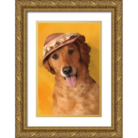 Mrs. Golden Gold Ornate Wood Framed Art Print with Double Matting by Pahl, Janel