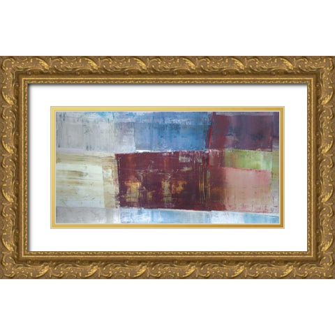 Overlay Gold Ornate Wood Framed Art Print with Double Matting by Shire, Martin