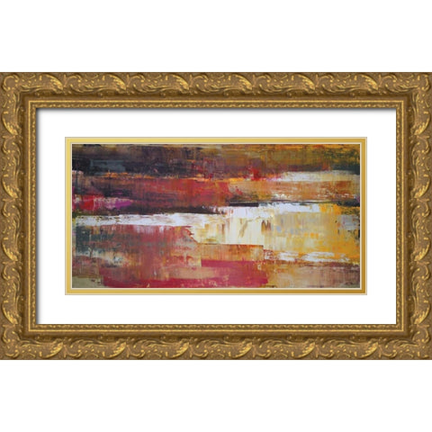 Chasm Gold Ornate Wood Framed Art Print with Double Matting by Shire, Martin
