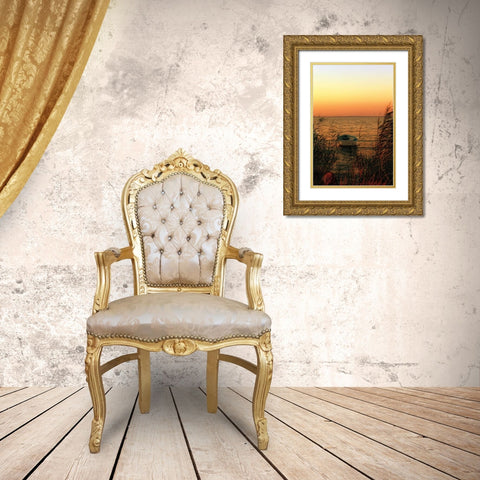 Solo Gold Ornate Wood Framed Art Print with Double Matting by Szilagyi, Ily
