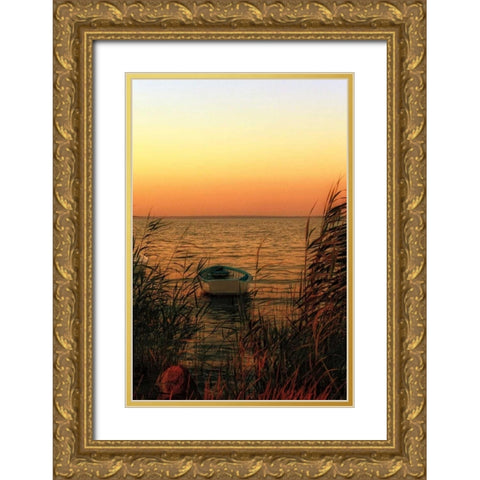 Solo Gold Ornate Wood Framed Art Print with Double Matting by Szilagyi, Ily