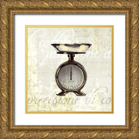 Kitchen Help III Gold Ornate Wood Framed Art Print with Double Matting by Venter, Tandi