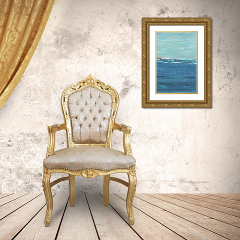 Keep Cool Gold Ornate Wood Framed Art Print with Double Matting by Veysey, Sofia
