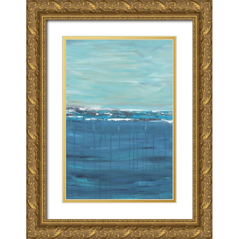 Keep Cool Gold Ornate Wood Framed Art Print with Double Matting by Veysey, Sofia