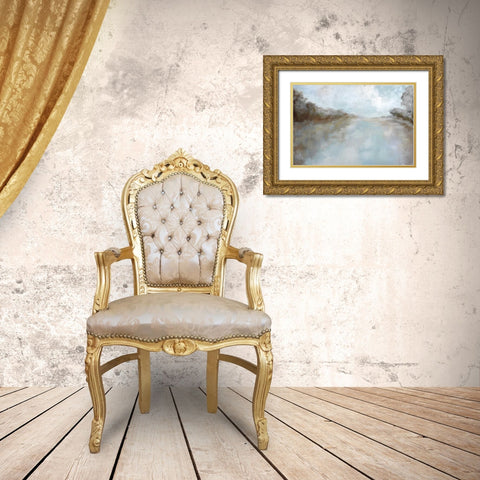 Through The Haze Gold Ornate Wood Framed Art Print with Double Matting by Ellens, Jacqueline