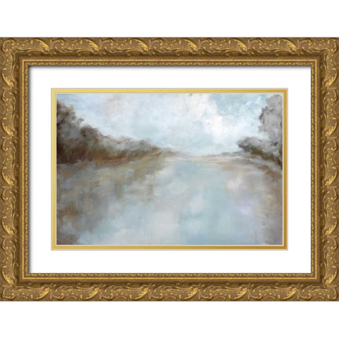Through The Haze Gold Ornate Wood Framed Art Print with Double Matting by Ellens, Jacqueline