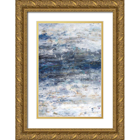 An Ocean Of Sky Gold Ornate Wood Framed Art Print with Double Matting by Gutierrez, Hilario