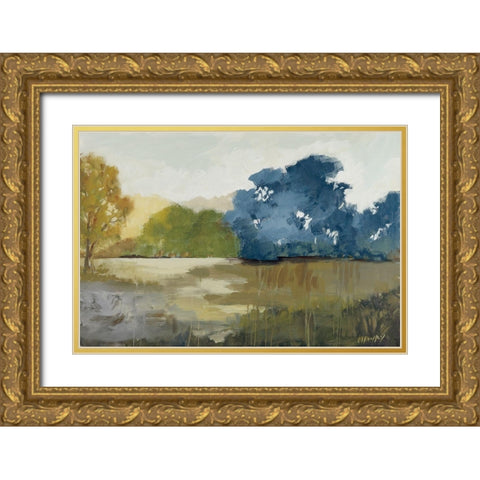 Prelude Gold Ornate Wood Framed Art Print with Double Matting by Buckley, Mary Parker