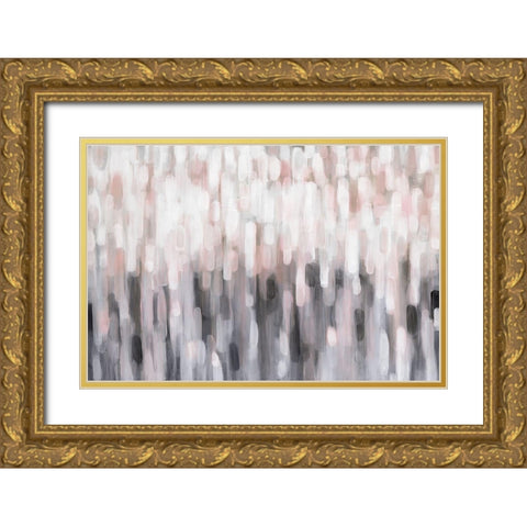 Blushing Gold Ornate Wood Framed Art Print with Double Matting by Parker, Karen Lorena