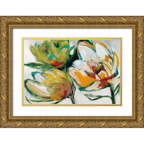 Bloomed II Gold Ornate Wood Framed Art Print with Double Matting by Fitsimmons, A.