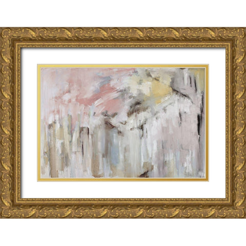 Spring Splash Gold Ornate Wood Framed Art Print with Double Matting by Ellens, Jacqueline