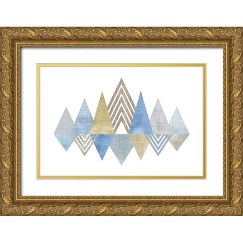 Modern Mix Gold Ornate Wood Framed Art Print with Double Matting by Banks, Debbie