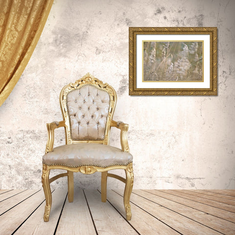 Wind Blown Gold Ornate Wood Framed Art Print with Double Matting by Frank, Assaf