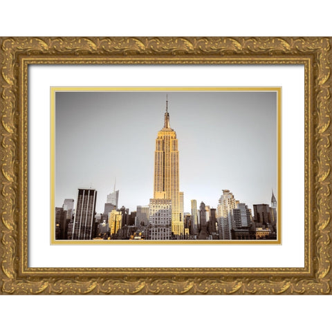 Empire Gold Ornate Wood Framed Art Print with Double Matting by Frank, Assaf
