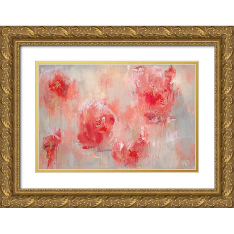 At First Blush Gold Ornate Wood Framed Art Print with Double Matting by Cole, Macy