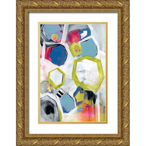 Unstoppable Gold Ornate Wood Framed Art Print with Double Matting by Hawkins, Julie