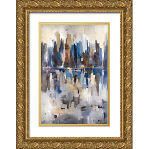 Harbor View Gold Ornate Wood Framed Art Print with Double Matting by Jackson, Victoria
