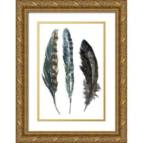 Standing Up II Gold Ornate Wood Framed Art Print with Double Matting by Meyers, Rebecca