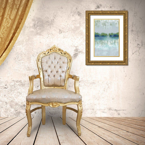 Misty View II Gold Ornate Wood Framed Art Print with Double Matting by Vindedzis, Rita
