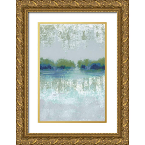 Misty View II Gold Ornate Wood Framed Art Print with Double Matting by Vindedzis, Rita
