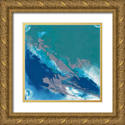 Araxie Gold Ornate Wood Framed Art Print with Double Matting by Edwards, Brazen