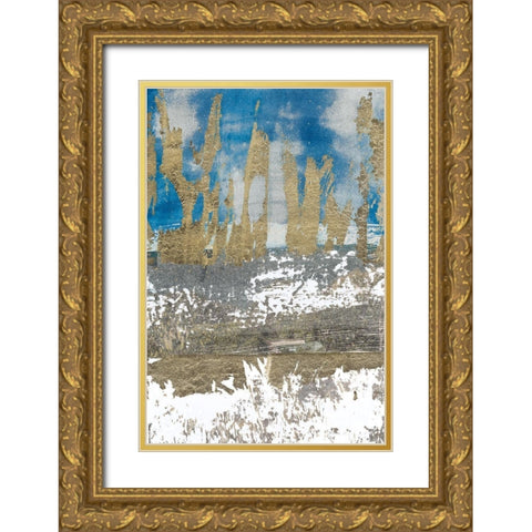 Gold Touch II Gold Ornate Wood Framed Art Print with Double Matting by Bernsen, Leslie