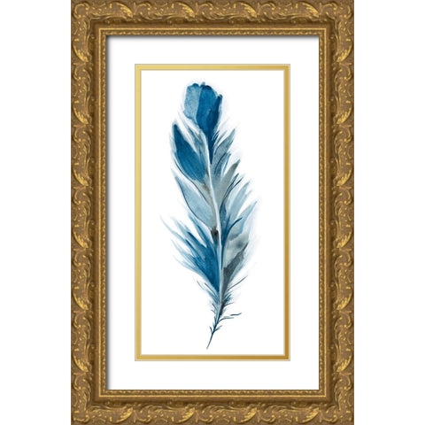 Midnight I Gold Ornate Wood Framed Art Print with Double Matting by Golden, Corrie