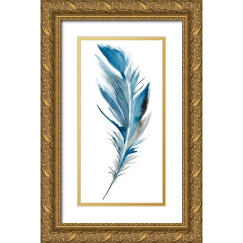 Midnight II Gold Ornate Wood Framed Art Print with Double Matting by Golden, Corrie