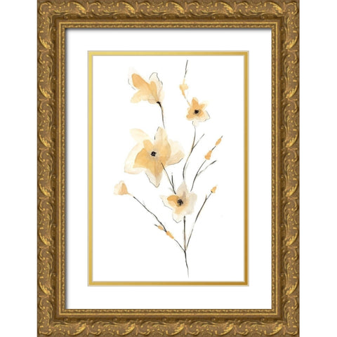 Morning Glory II Gold Ornate Wood Framed Art Print with Double Matting by Golden, Corrie