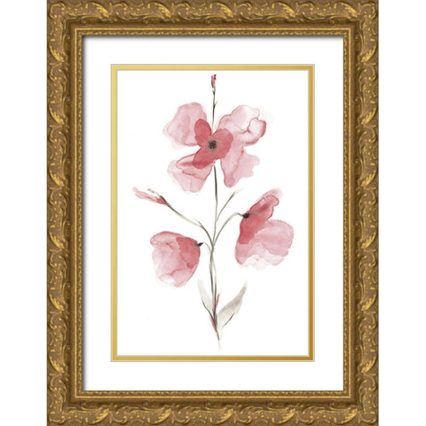 Love in Bordeaux II Gold Ornate Wood Framed Art Print with Double Matting by Golden, Corrie