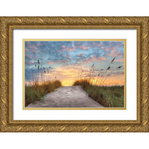 Over The Top Gold Ornate Wood Framed Art Print with Double Matting by Celebrate Life Gallery