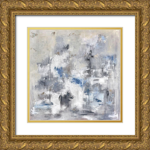 Take A Breath Gold Ornate Wood Framed Art Print with Double Matting by Bell, Emma