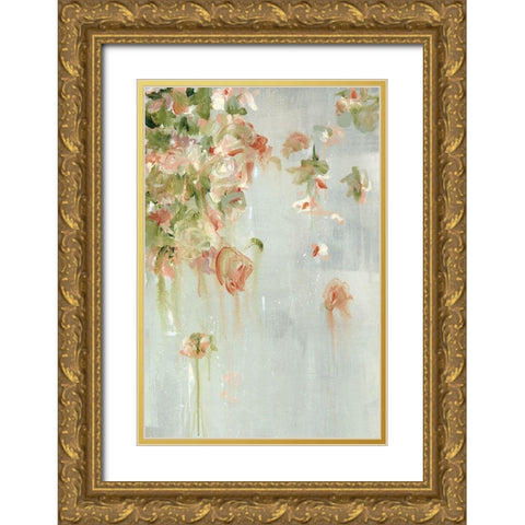 Romance and Roses Gold Ornate Wood Framed Art Print with Double Matting by Cole, Macy