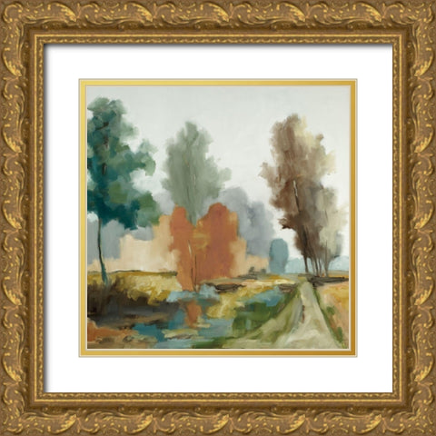 Off the Beaten Path Gold Ornate Wood Framed Art Print with Double Matting by Ellens, Jacqueline
