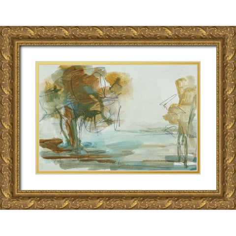Backroads II Gold Ornate Wood Framed Art Print with Double Matting by Ellens, Jacqueline