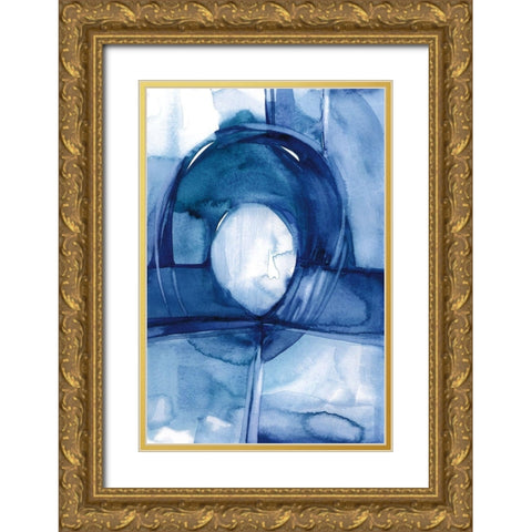 Moving Rhythm Gold Ornate Wood Framed Art Print with Double Matting by Stanion, Kathy Morton