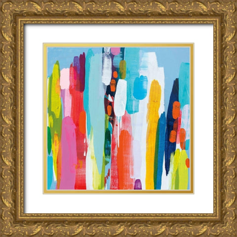 Getting Close Gold Ornate Wood Framed Art Print with Double Matting by Desjardins, Claire