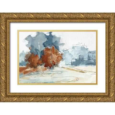 Backroads V Gold Ornate Wood Framed Art Print with Double Matting by Ellens, Jacqueline